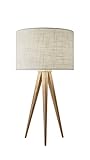 Adesso Home 6423-12 Contemporary Modern One Table Lamp in Light Finish, Natural Oak Veneer