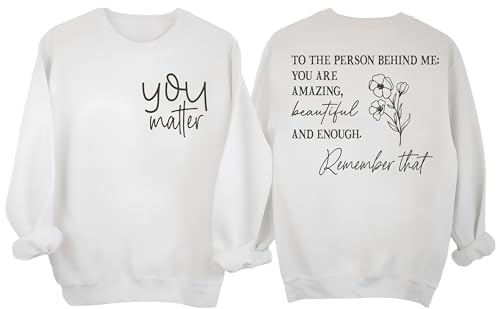 You Are Enough Hoodie Christian Sweatshirts for Women Christian Hoodies Men Funny Dear Person Behind Me Shirt4