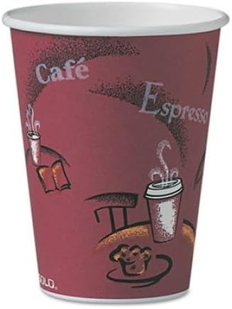 Solo Bistro Design Hot Drink Cups, papel, 12 oz, 300/cartón