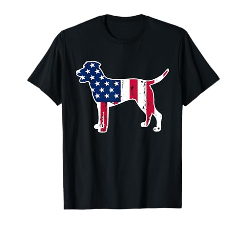 Catahoula Leopard Dog Lovers American Flag 4th of July T-Shirt