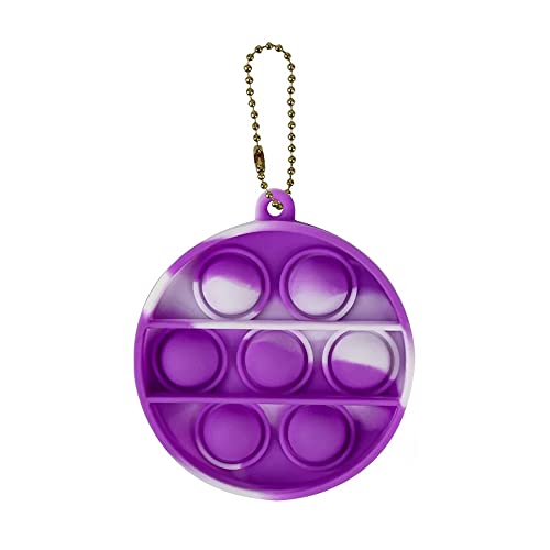 Mini Pop Fidget Sensory Toys Keychain Pop Toys for Family Kids Students Friends Stress Relief (G - 1 Pack)