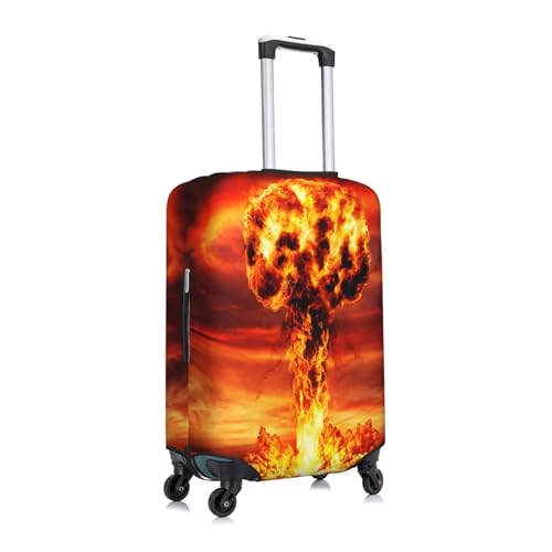 Nuclear Mushroom Cloud Luggage Cover for Suitcase, Suitcase Cover Protector Fit 18-21 Inch Luggage Travel Accessories, S3