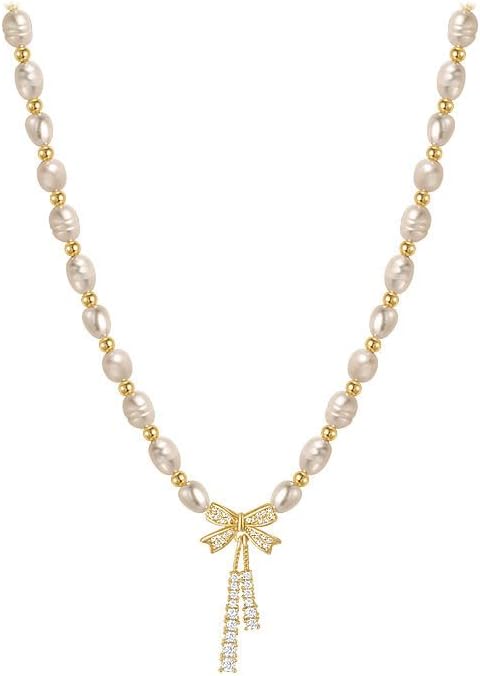 Boho Crystal Butterfly choker Necklace Pearl y Lariat Necklace Vintage Butterfly Pearl Chain Necklace Rhinestone Butterfly Necklace Jewelry for Women