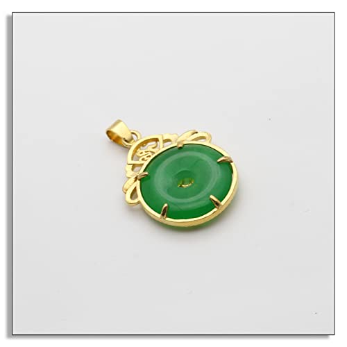 18K Gold Dragon Pendant Medallion Necklace3