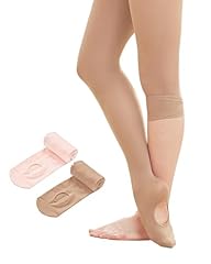 2 Pairs-ballet Pink+tan