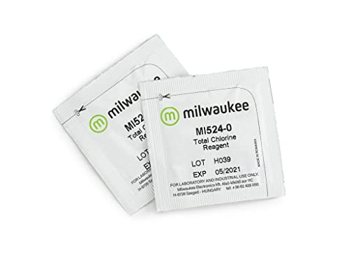 Milwaukee Mi524-25 Reagent Replacement Kit for Total Chlorine, 25 sachets