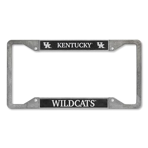 Rico Industries NCAA Kentucky Wildcats Pewter License Plate Frame 12" x 6"