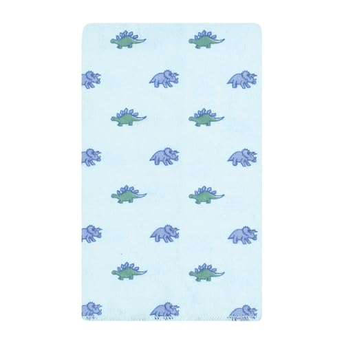 Image of Hudson Baby Unisex Baby Cotton Poly Flannel Burp Cloths, Pastel Dino 10 Pack, One Size
