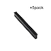 Produktbild RJJX Home Schubladengriff for Haupt Schlafzimmer Schubladen (05.10 Stück) Moderne Minimalist Griff, Schwarze Oberfläche - for Küche/Bad/Schrank/Frisierkommode Griff (Color : 5PACK, Size : L)
