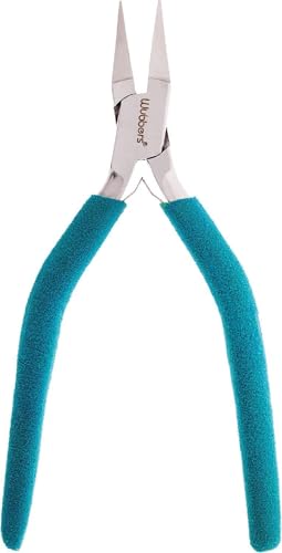 Wubbers Classic Series Flat Nose Pliers Narrow 3mm Needle Nose Jewelry Pliers for Charms and Jewelry Making, 6.5-Inch Stainless Steel Tool for Holding, Bending, Beading Wire and Jump Rings