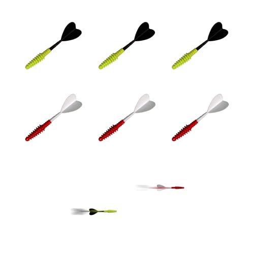 6 Pcs Throwing Accessories Replacement for Bristle Axe Target Board-Soft Tip Darts, Ninja Star and Plastic Throwing Game-Compatible with Most of The Bristle Axe Throwing and Dart Board (Throwing Dart)