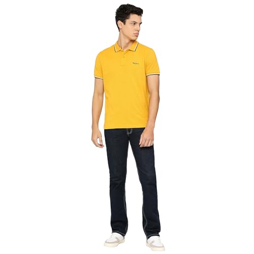 Image of Pepe Jeans Men's Cotton Regular Fit Polo T-Shirt