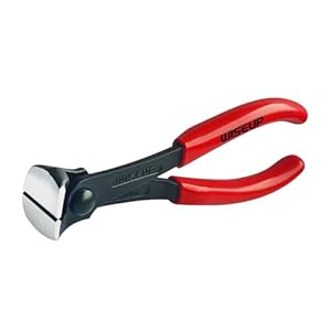 Nail Puller, 7-inch Black Finish Chrome Vanadium Steel Carpenter’s Pliers,End Cutting Pliers, for Staple Remover Tool or Flooring Installation Tools (7 inch)