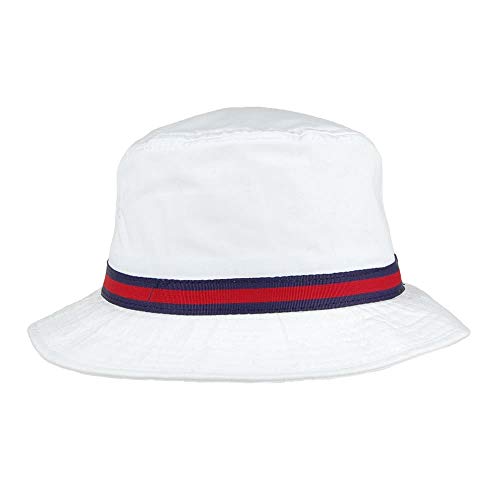 DPC Global Men's Cotton Bucket Hat -White-Large