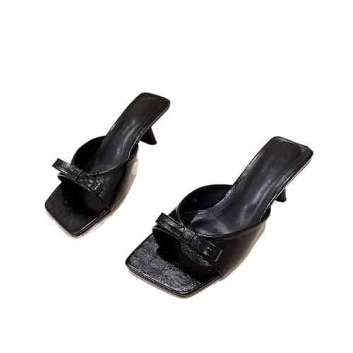 Chaussures pour femmes talons hauts avec semelle soft souple et bout carré ouvert