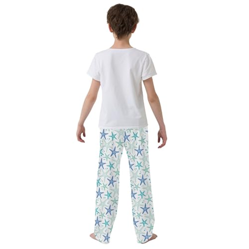 Cute Hand Drawn Marine Boys Pants for Kids Jogger Pants with Pockets S-XL3