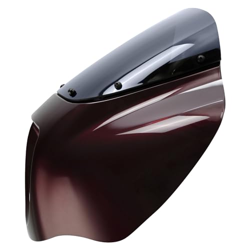 Image of Front Headlight Quarter Fairing Windshield Fit For Harley Softail Low Rider FXLR Street Bob FXBB 2018-2020 Low Rider S FXLRS 2020-2025 Softail Standard FXST 2020-2024 Twisted Cherry