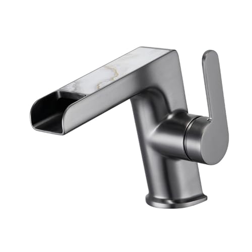 Robinet mitigeur cascade lavabo affichage numérique température LED