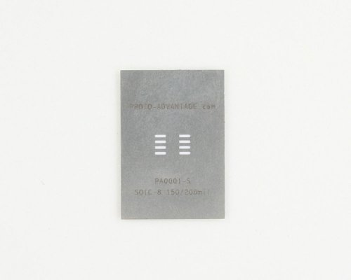 Image of Proto-Advantage PA0001-S SOIC-8 (1.27 mm Pitch, 150 /200 mil Body) Stainless Steel Stencil