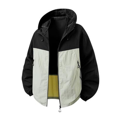 Waterproof Rain Jacket Mens Outdoor Plain Windbreaker Hiking Unisex Raincoats Jogging Breathable Rain Coats