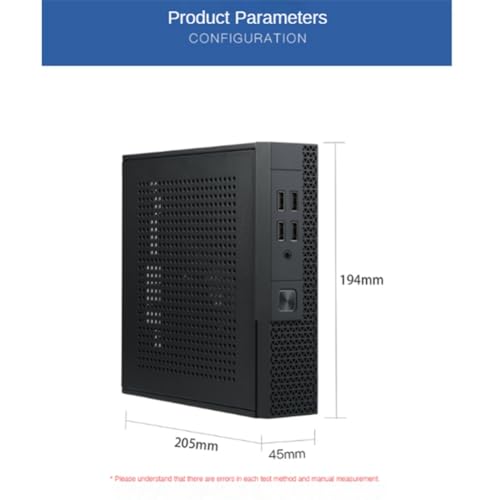 Mini ITX Computer Case HTPC Host Chassis USB2.0 ITX Enclosure Industrial Control Chassis for Business Easy Install Easy to Use miniatura 5