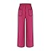 Teen Girls Stylish Striped Baggy Sweatpants Elastic High Waist Straight Joggers Casual Loose Kids Hot Pink 8-10 Years