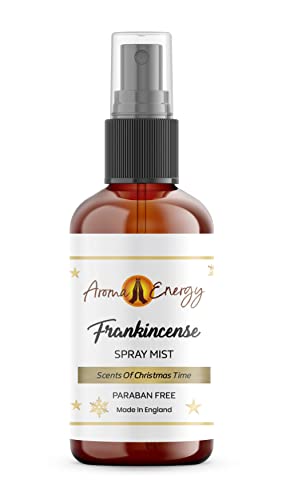 Aroma Energy Christmas Frankincense Fragrance Oil Room Spray - Fragrant Xmas Scented Home Mist Spritz, 10ml