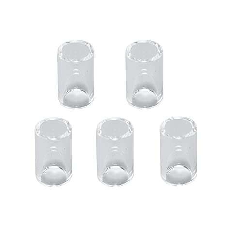 Image of RIVERWELD TIG Glass Cups Clear Quartz Nozzle 2P7GS #12 3 /4 inch 19.5mm 5pcs