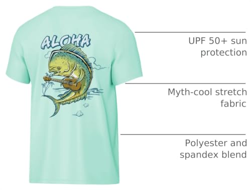 Image of Palmyth Boys Fishing Shirt Short Sleeve UPF 50+ Youth Performance T-Shirt