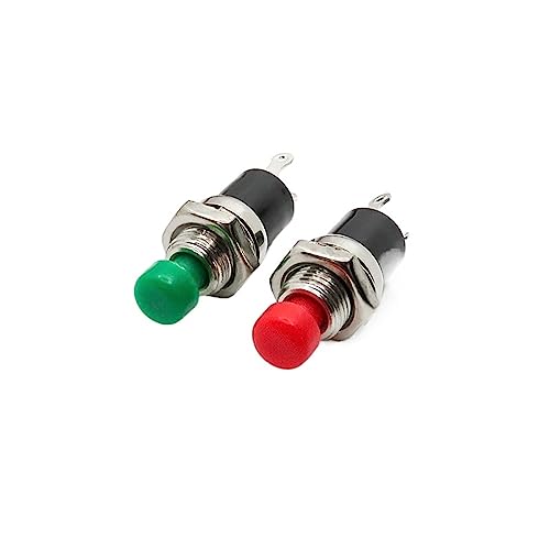 Interrupteur MS313 en métal bouton poussoir vert normalement fermé - 2