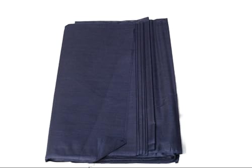 Image of Unstitched Cotton Astar /Lining /Cloth /Kapda Running into Meters for Suit,Sherwani,Kurti,Blouse /Choli,lehanga & Dress Materials(Available in 2,4,6 Meters Variation) (Navy Blue, 6 Meter)