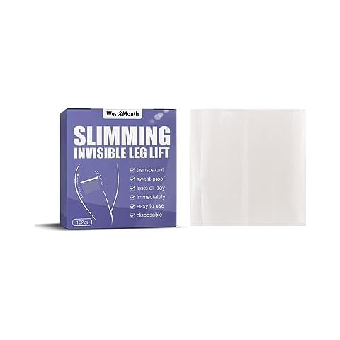 Thigh Lift Tape Transparent Lifting Adhesive Bandage Patch for Leg Body Sagging Skin Fat Anti Chafing Ultra Thin Inner Paste Waterproof Pad Disposable Shaping Leg Lifting Stickers (10pcs) Cover