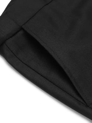 Men's Dress Pants Slim Fit Suit Pants Casual Business Stretch Pants Flat Front Trousers4