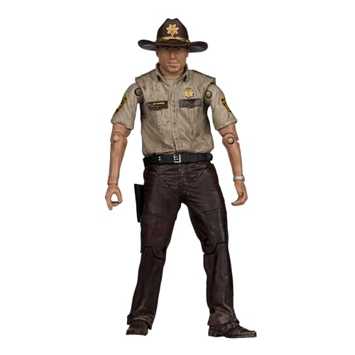 McFarlane The Walking Dead Rick Grimes 5in Action Figure Toys, Multicolor, 5" - Image 3