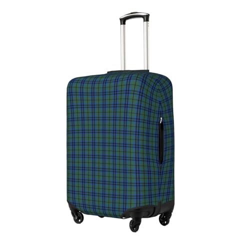Marshall Clan Tartan Luggage Cover, Protective Washable Suitcase Cover - Travel Fashion Elastic Suitcase Protector Small2