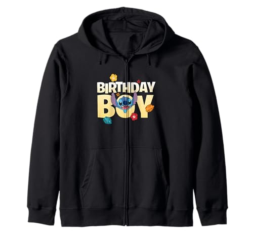 Sweat Stitch Disney anniversaire garçon avec fermeture éclair bleu