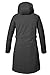 killtec Damen Kow 303 Wmn Prk Funktionsparka/Parka Mit Abzippbarer Kapuze, Anthrazit Melange, 38 EU