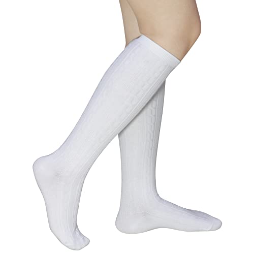 Girls‘ Knee High Socks,Kids School Uniform Long Socks for both Boys&Girls 3 Pack