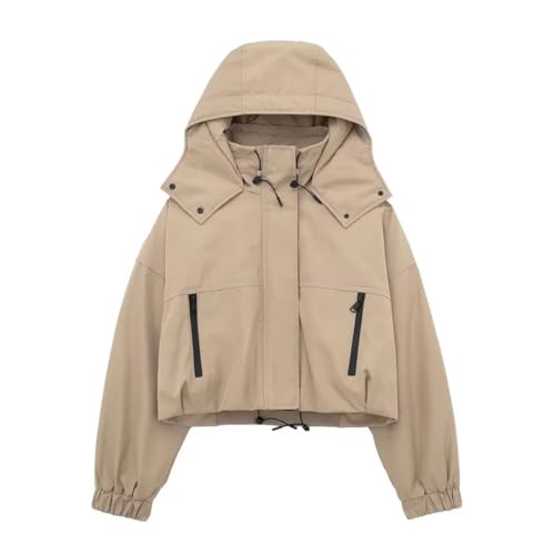 Women's Spring/Summer Elegance Classic Hooded Short Jacket Coat