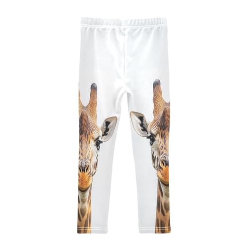 Giraffe Wildlife Animal Girls Casual Leggings for Kids Printed Long Pant Bottoms Stretch and Soft2