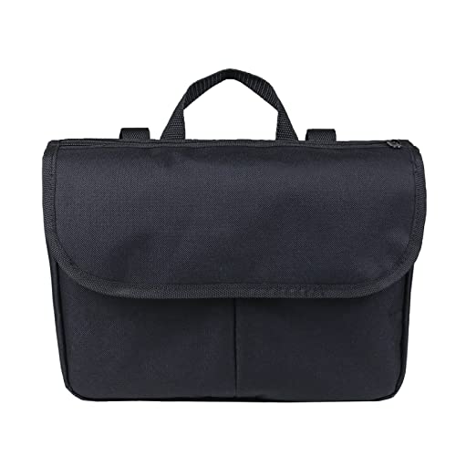 Side Wheelchair Bag,Oxford Cloth Sturdy Handle Wheelchair Pouch Large Capacity Wheelchair Storage Bag Walker Accessories (Black) - Image 4