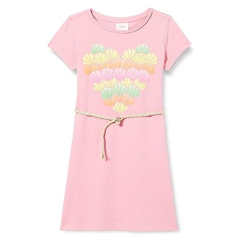 s.Oliver Girl's Pink Glitter Dress Cover