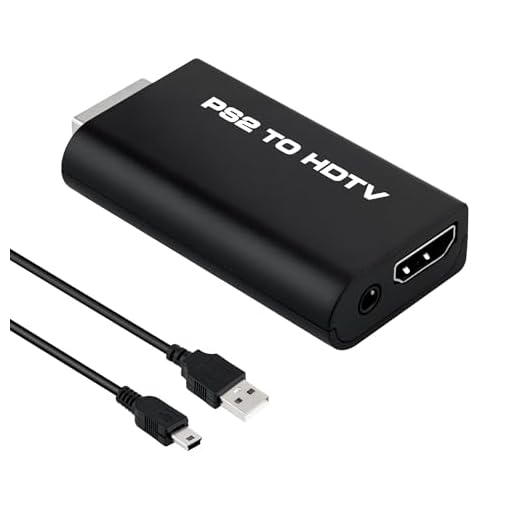 PS2 AV Kabel Und Scart Adapter IN/OUT Umschalter + S-VIDEO / S-VHS PSX , PSOne , PS1 , PS2 , PS Two, PS3 (alle Modelle) von Amathings 5 Mcbazel Video Audio Adapter PS2 zu HDMI Konverter mit 3.5mm Audio Ausgang für HDTV HDMI Monitor