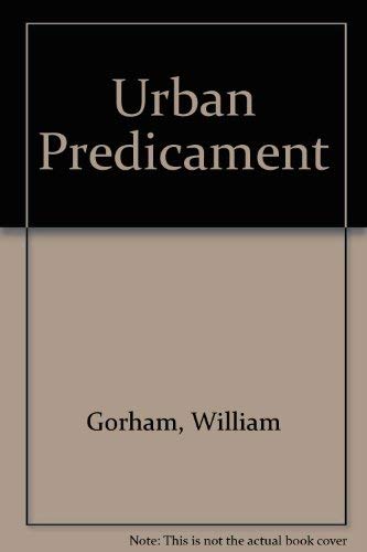 The Urban Predicament 087766160X Book Cover