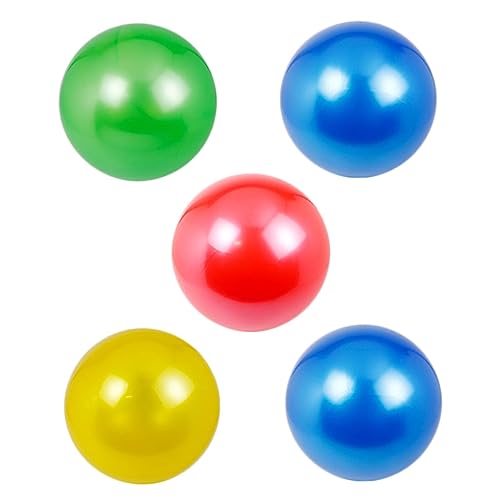 Yardwe 5pcs PVC Flapping Kickball for Shimmer Sports Balls for Indoor for Parties and Skill Development Random Color