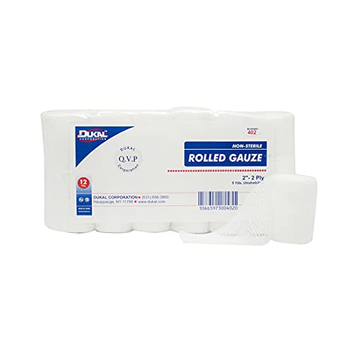 Dukal - 402 Gauze, Rolled, 2-Ply, No Estéril, 2" x 5 yd. (Paquete de 96) miniatura 1