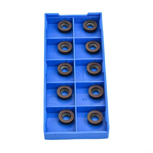 Alanmoship RPMT1003MO VP15TF Set di inserti in carburo 10 pezzi per tornio fresa fresa CNC strumento di tornitura ad alta presa forte resistenza finitura semifinitura lavorazione ghisa