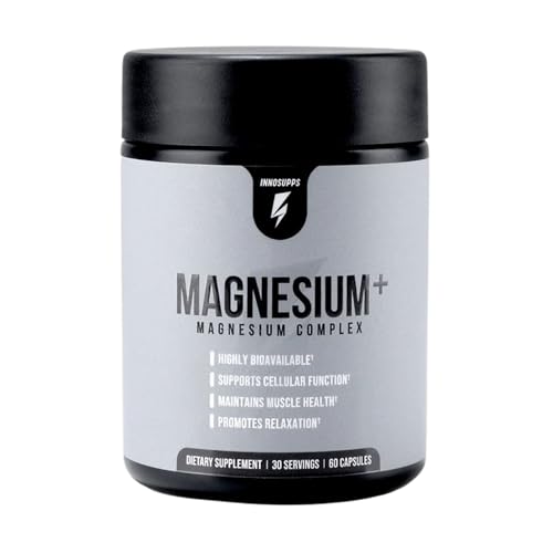InnoSupps Magnesium Triple-Action Bioavailable Magnesium Complex - Supports Cellular Function, Muscle Cramps Relief, & Restorative Wellness - Nighttime Sleep Supplement (30 Servings)