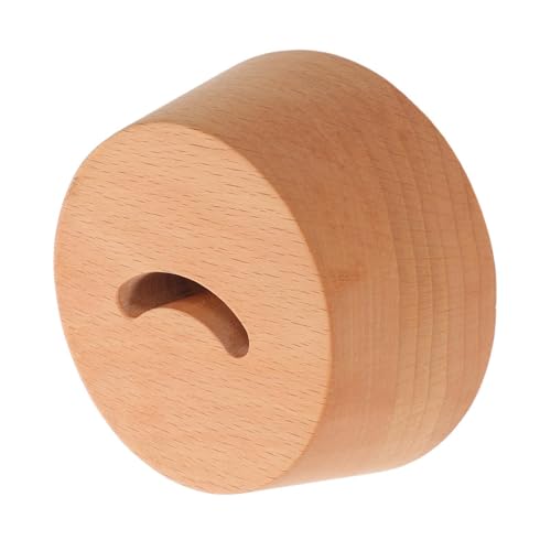 Support en bois naturel pour chausse-pied socle stable rangement entrée