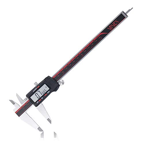 VINCA DCLA-0805 Quality Electronic Digital Vernier Caliper Inch/Metric/Fractions Conversion 0-8 Inch/200 mm Stainless